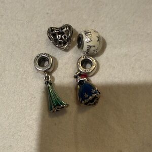 Pandora Disney Princess Dress Frozen charms- Anna, Elsa, Olaf, let it go